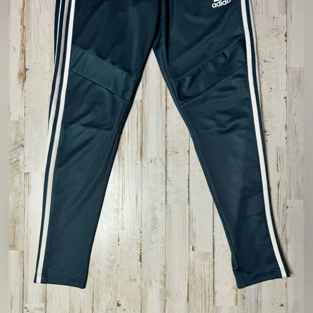 Adidas classic essential 3 white stripes black sweat pants size S Read* - Picture 4 of 10